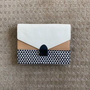 Loeffler Randall Leather Lock Clutch